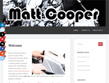 Tablet Screenshot of matt-cooper.com